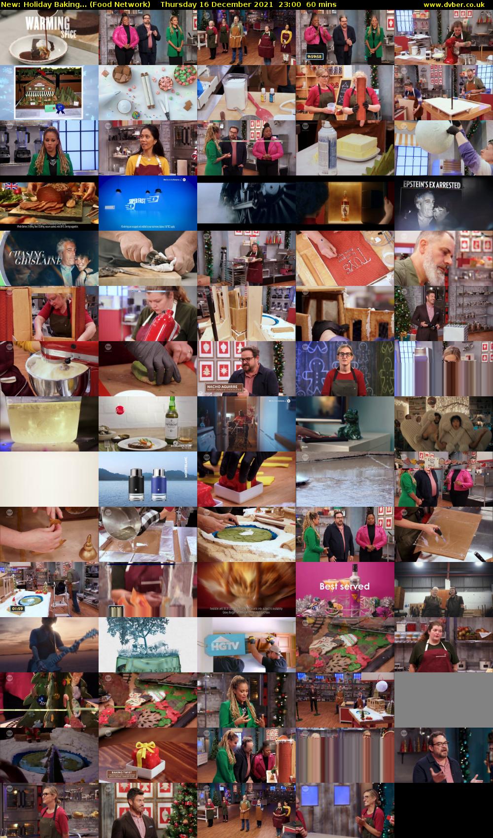 Holiday Baking... (Food Network) Thursday 16 December 2021 23:00 - 00:00