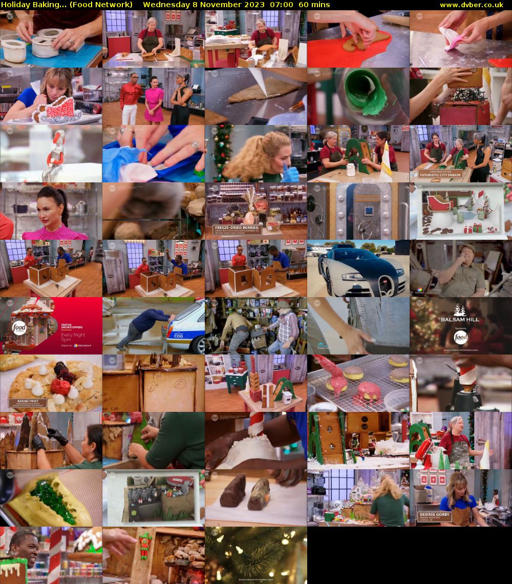 Holiday Baking... (Food Network) Wednesday 8 November 2023 07:00 - 08:00