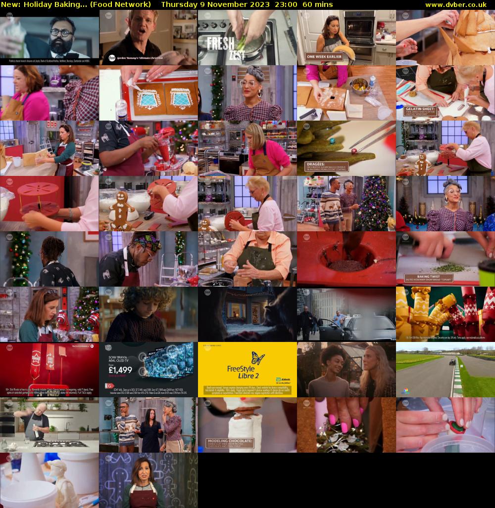 Holiday Baking... (Food Network) Thursday 9 November 2023 23:00 - 00:00