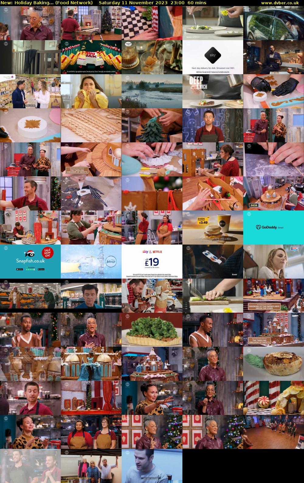 Holiday Baking... (Food Network) Saturday 11 November 2023 23:00 - 00:00