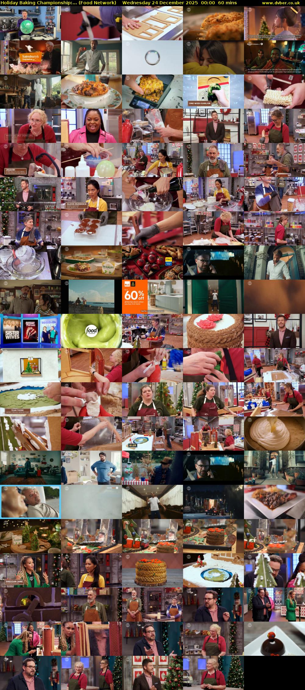 Holiday Baking Championship:... (Food Network) Wednesday 24 December 2025 00:00 - 01:00