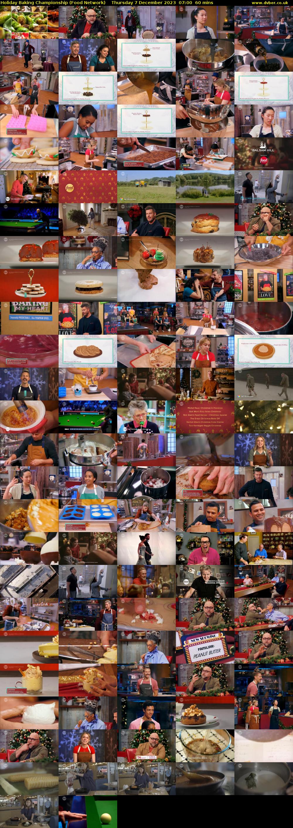 Holiday Baking Championship (Food Network) Thursday 7 December 2023 07:00 - 08:00