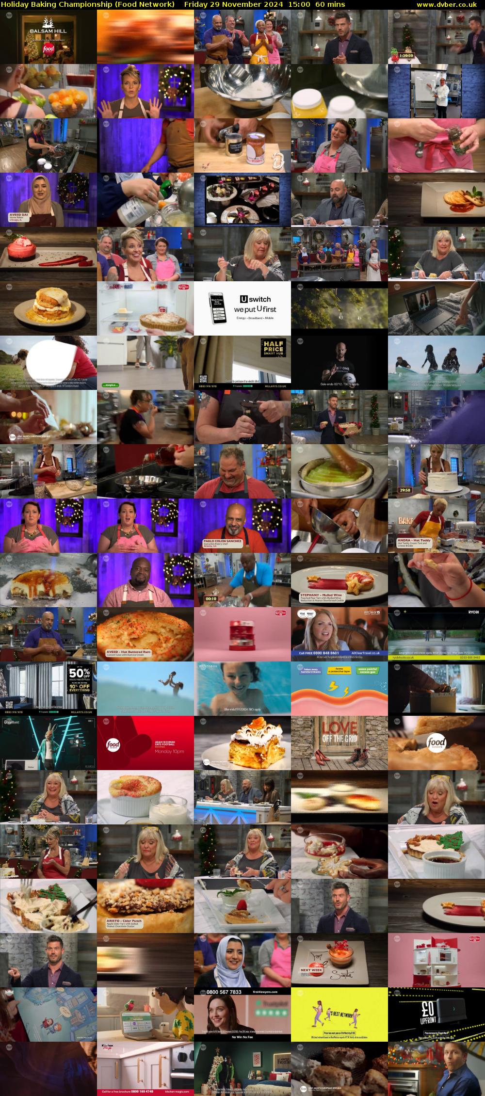 Holiday Baking Championship (Food Network) Friday 29 November 2024 15:00 - 16:00