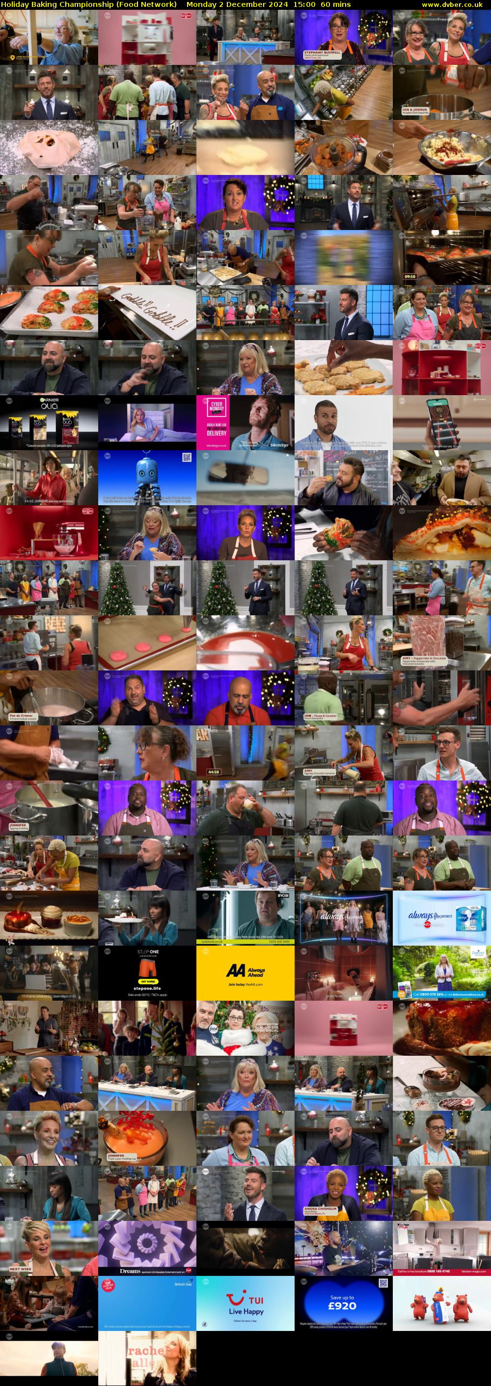Holiday Baking Championship (Food Network) Monday 2 December 2024 15:00 - 16:00