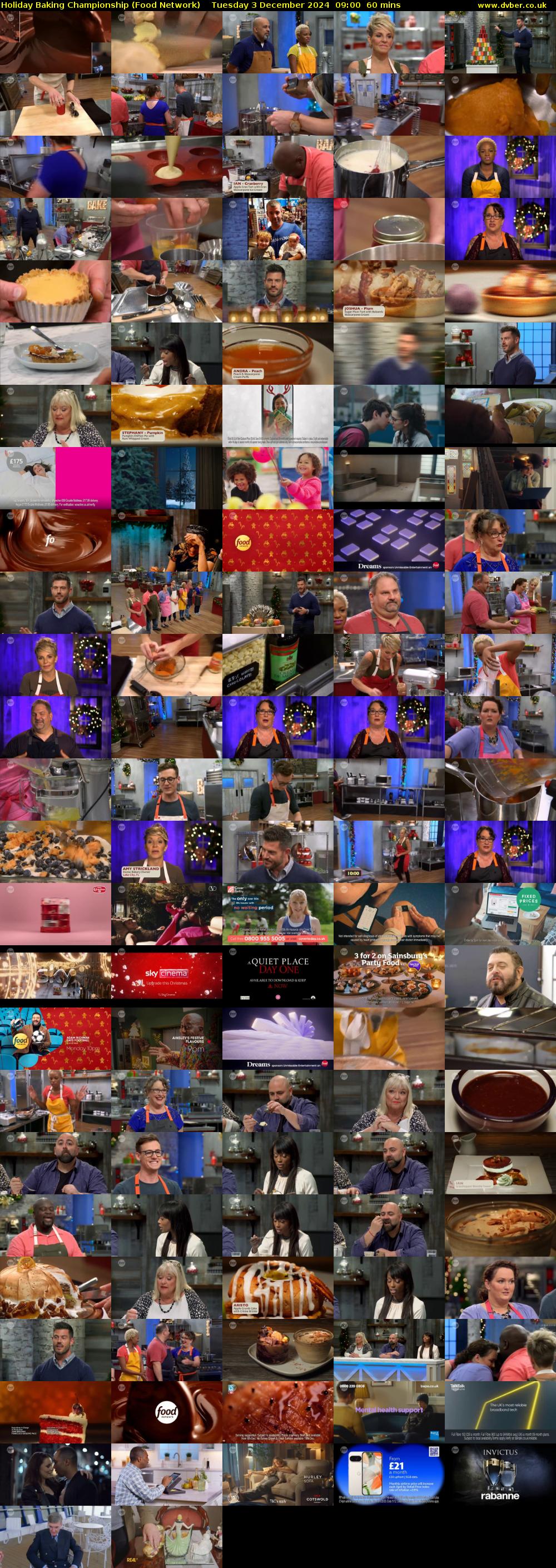 Holiday Baking Championship (Food Network) Tuesday 3 December 2024 09:00 - 10:00