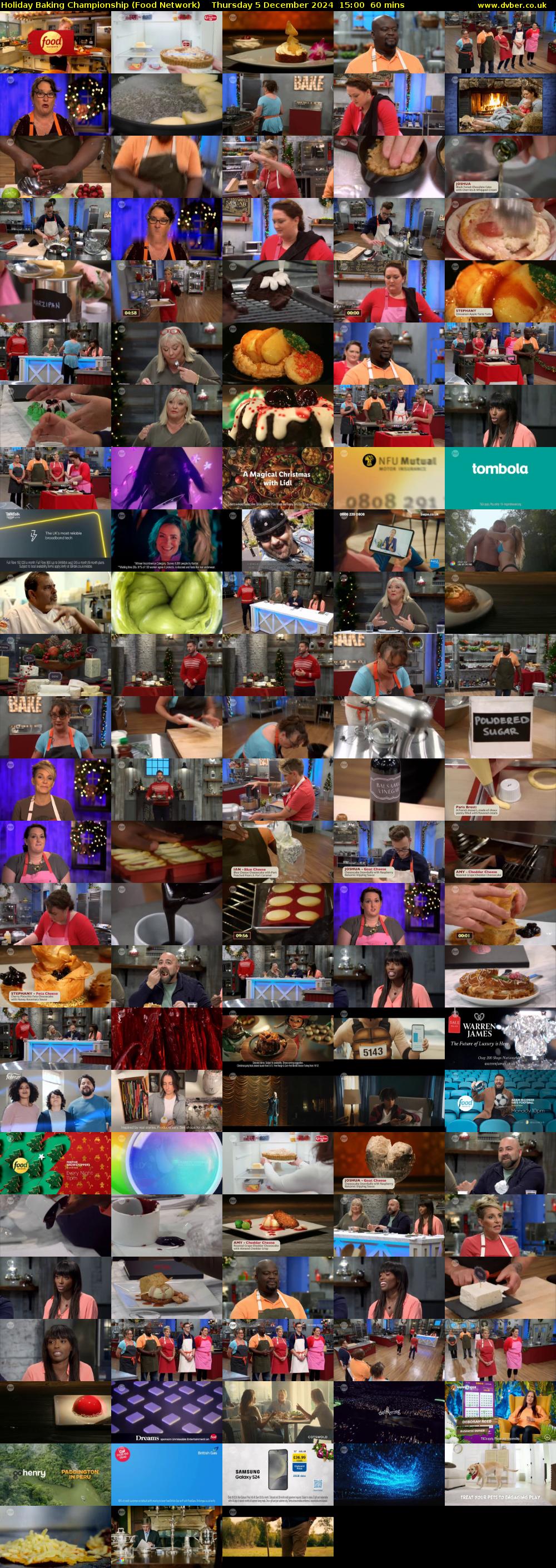 Holiday Baking Championship (Food Network) Thursday 5 December 2024 15:00 - 16:00