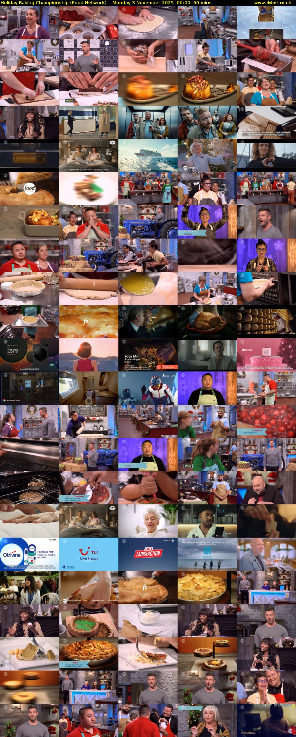 Holiday Baking Championship (Food Network) Monday 3 November 2025 00:00 - 01:00
