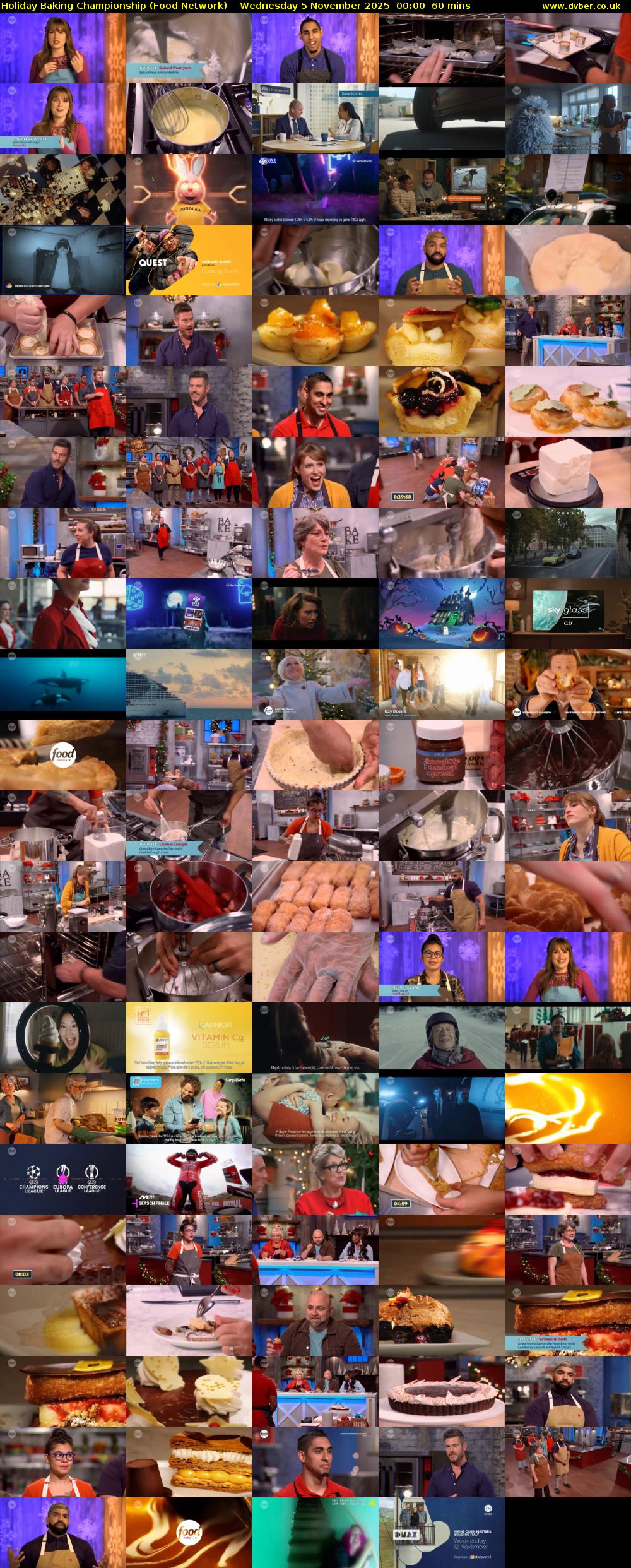 Holiday Baking Championship (Food Network) Wednesday 5 November 2025 00:00 - 01:00