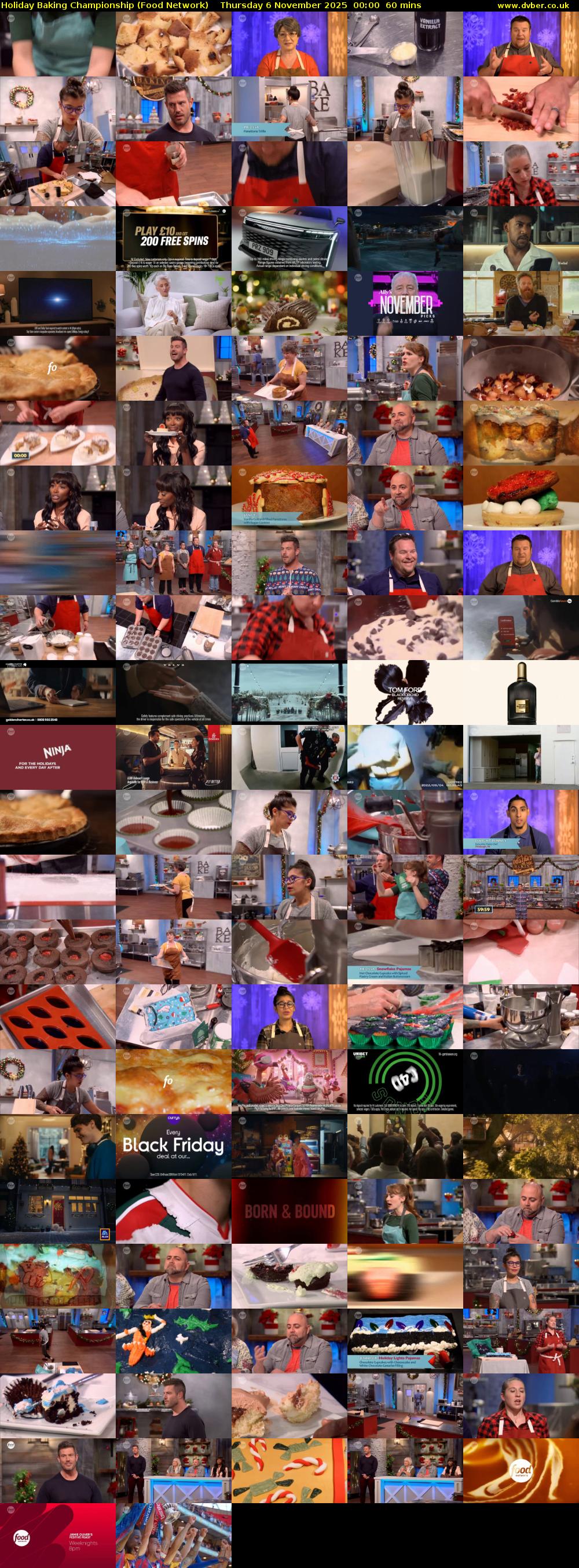 Holiday Baking Championship (Food Network) Thursday 6 November 2025 00:00 - 01:00