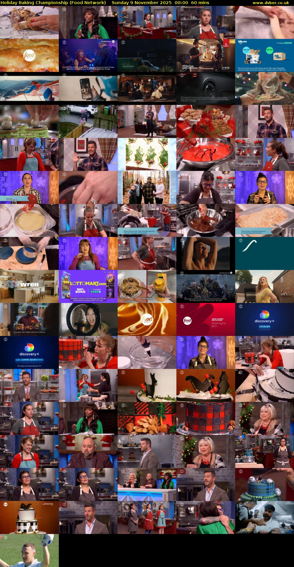 Holiday Baking Championship (Food Network) Sunday 9 November 2025 00:00 - 01:00