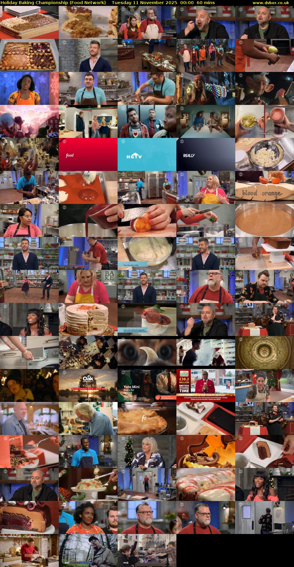 Holiday Baking Championship (Food Network) Tuesday 11 November 2025 00:00 - 01:00