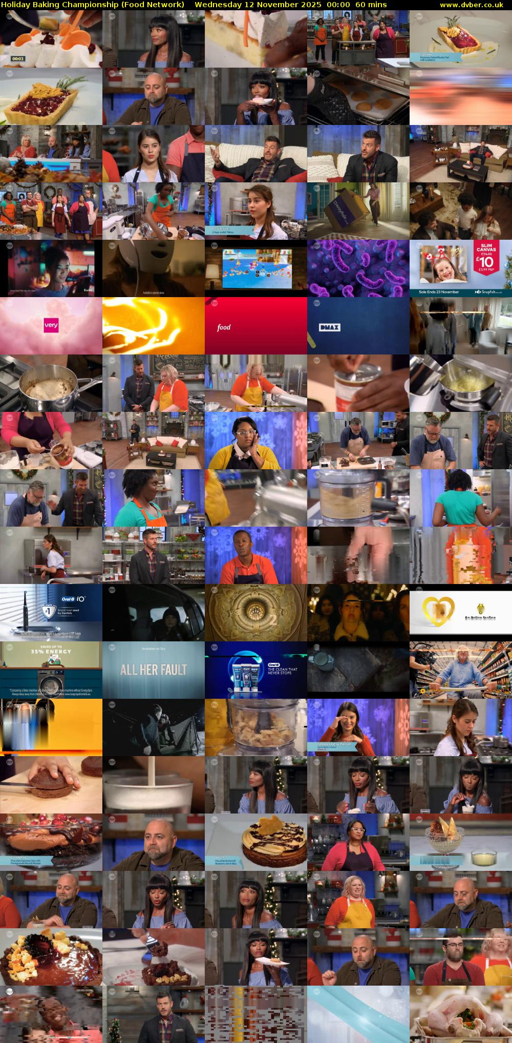 Holiday Baking Championship (Food Network) Wednesday 12 November 2025 00:00 - 01:00