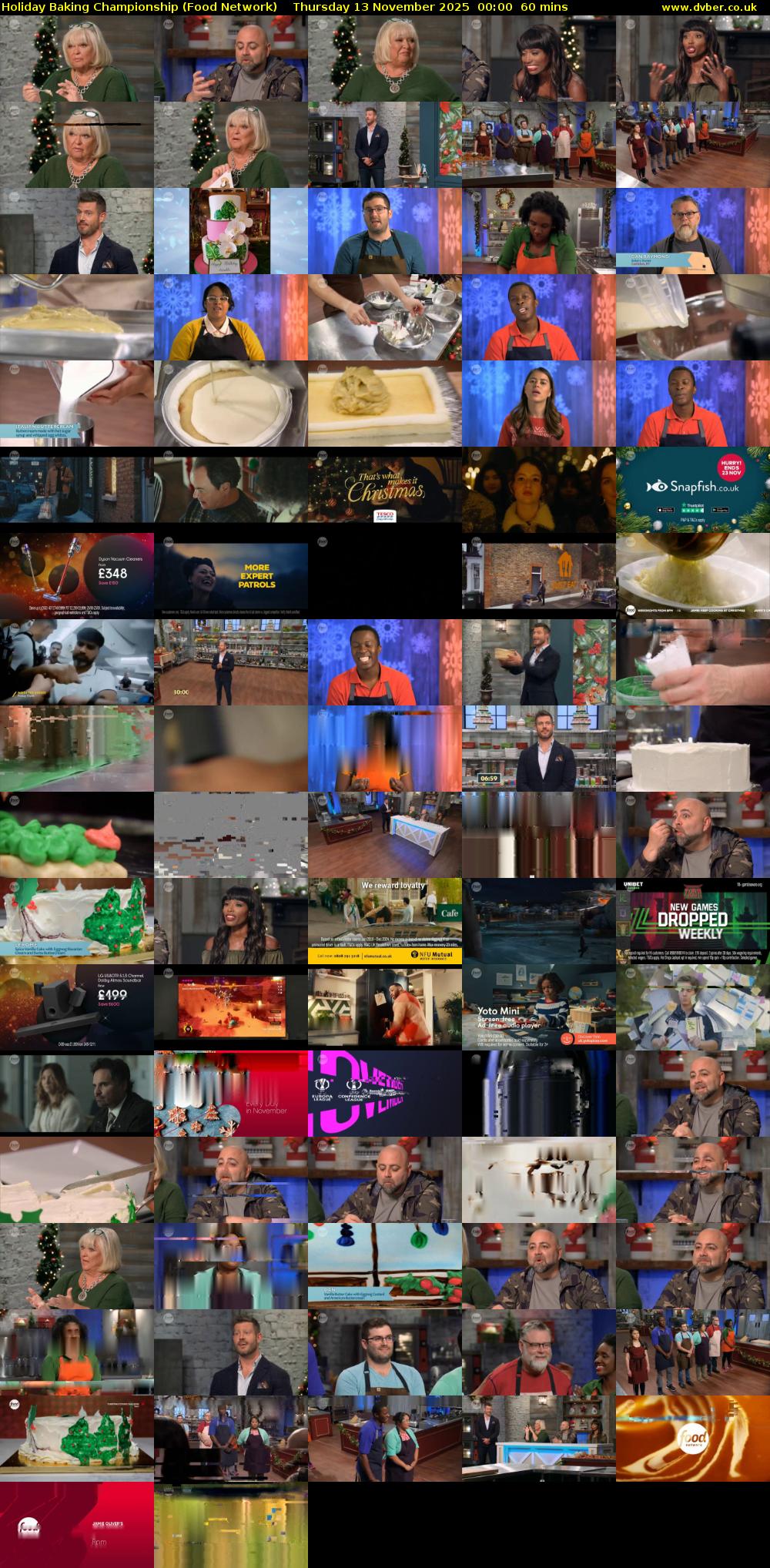 Holiday Baking Championship (Food Network) Thursday 13 November 2025 00:00 - 01:00