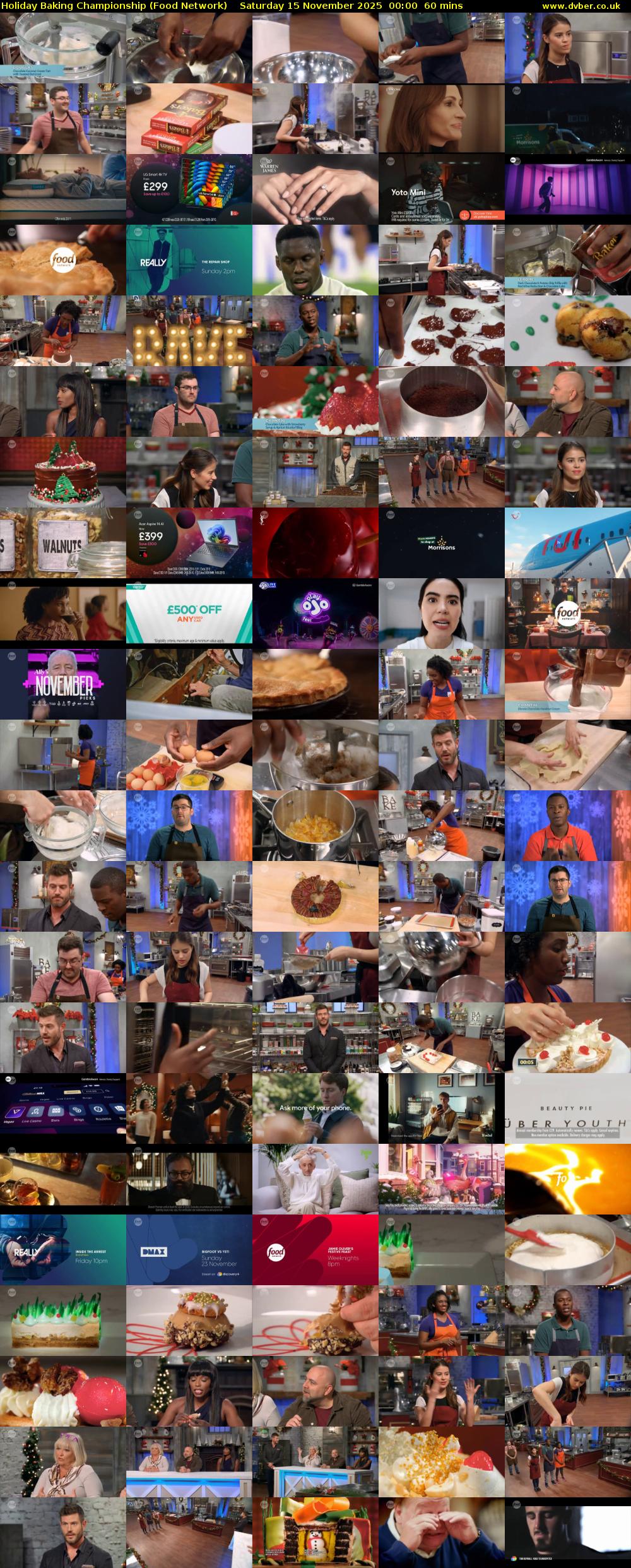 Holiday Baking Championship (Food Network) Saturday 15 November 2025 00:00 - 01:00