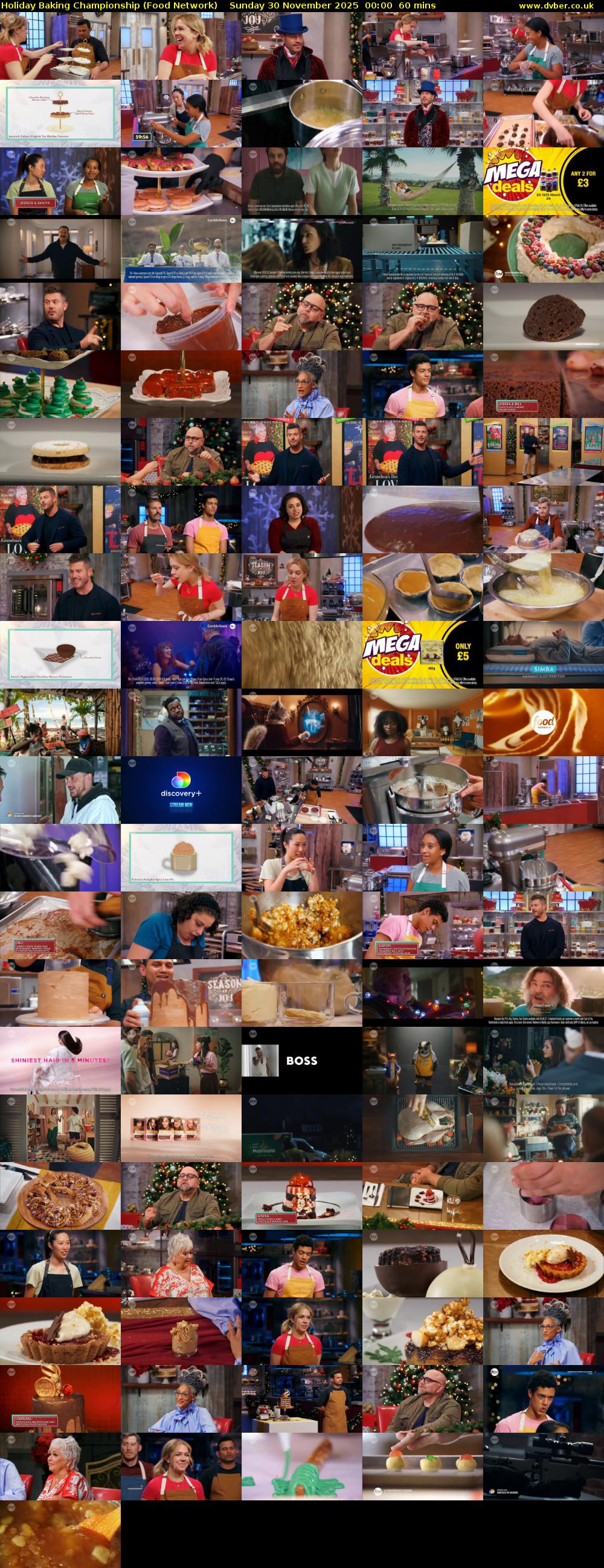 Holiday Baking Championship (Food Network) Sunday 30 November 2025 00:00 - 01:00