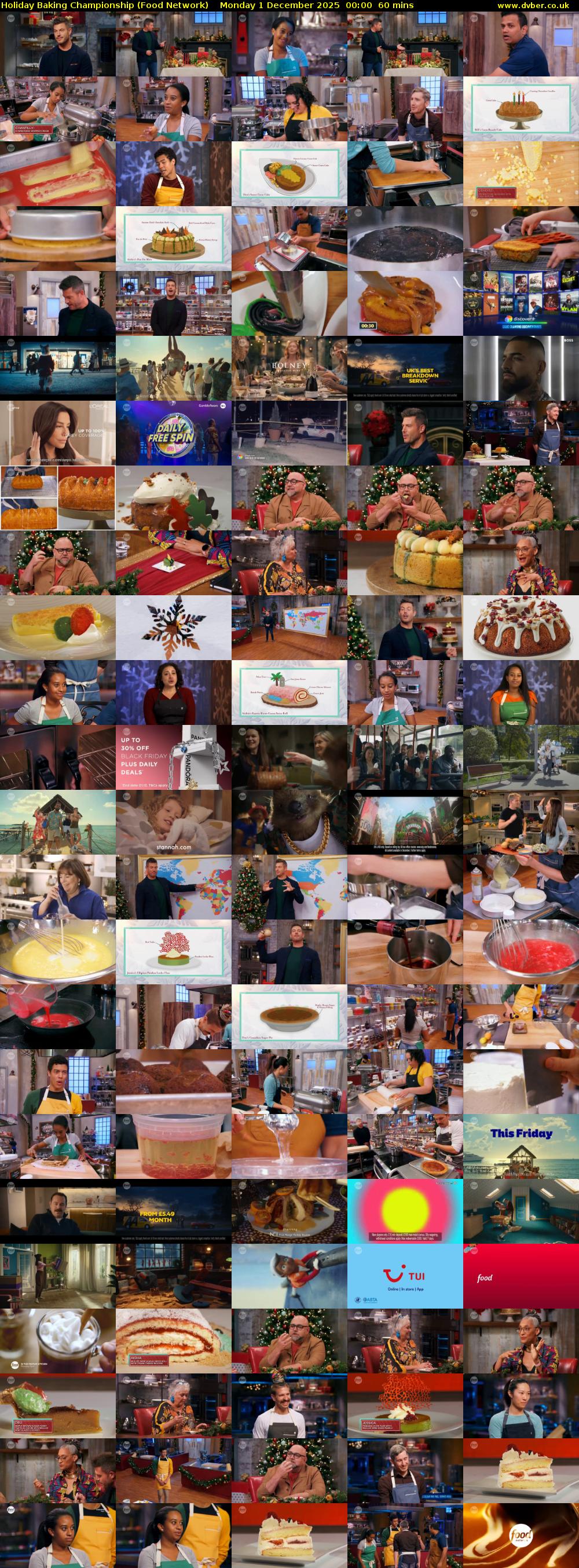 Holiday Baking Championship (Food Network) Monday 1 December 2025 00:00 - 01:00