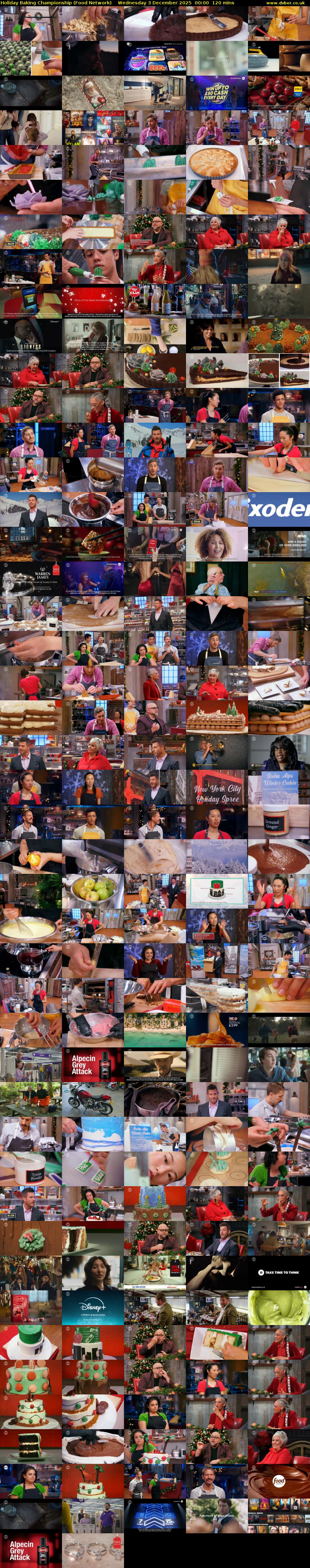 Holiday Baking Championship (Food Network) Wednesday 3 December 2025 00:00 - 02:00