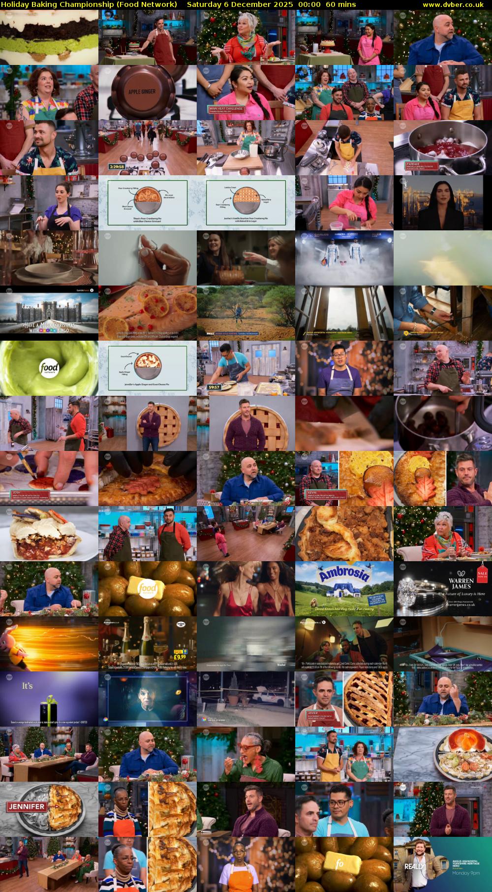 Holiday Baking Championship (Food Network) Saturday 6 December 2025 00:00 - 01:00