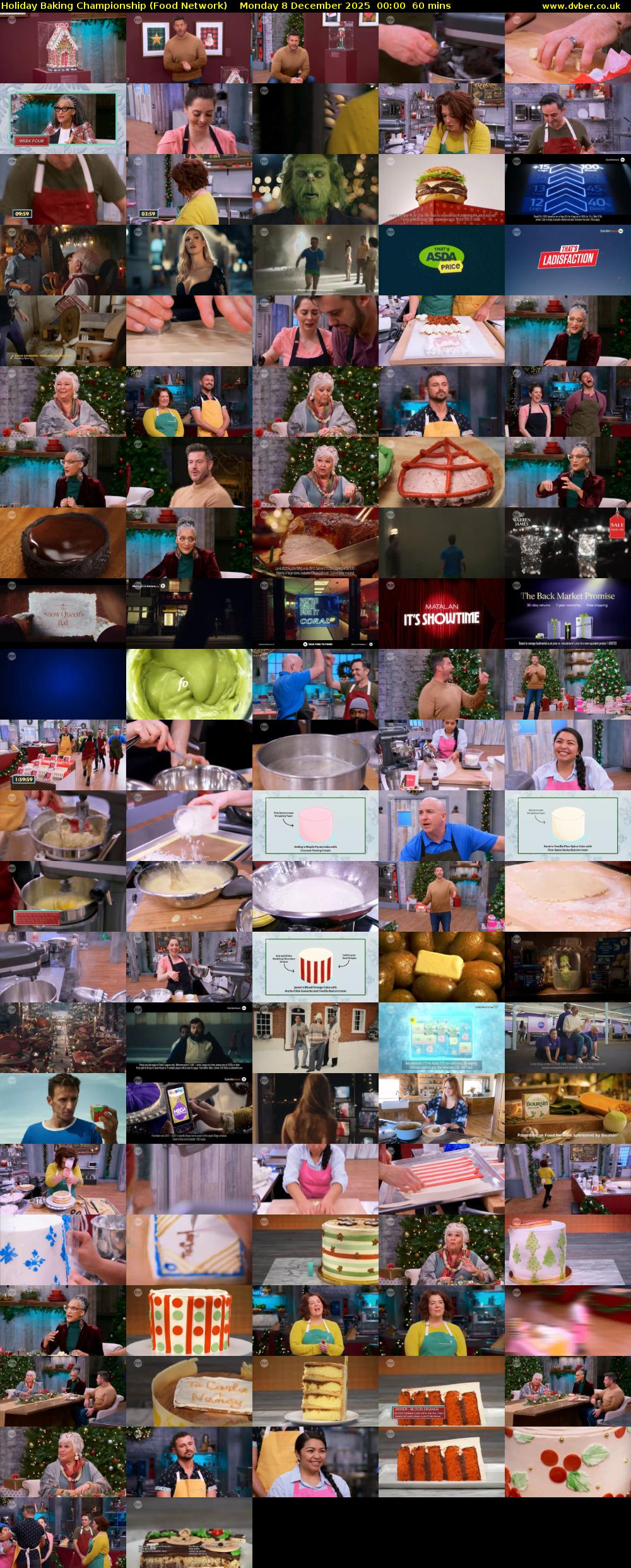 Holiday Baking Championship (Food Network) Monday 8 December 2025 00:00 - 01:00
