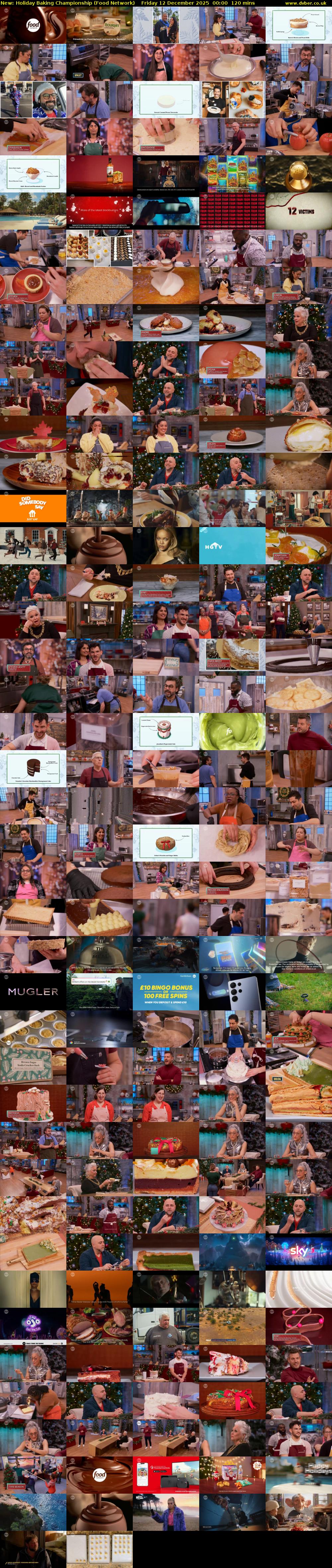 Holiday Baking Championship (Food Network) Friday 12 December 2025 00:00 - 02:00