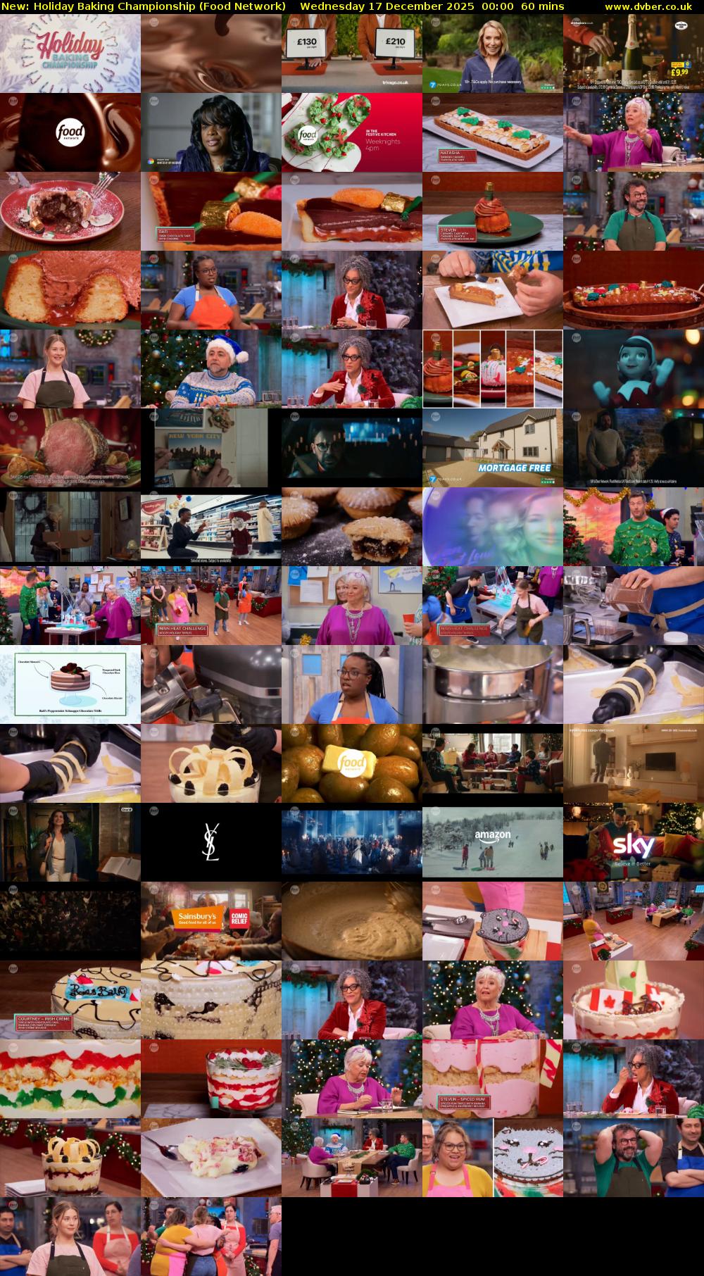 Holiday Baking Championship (Food Network) Wednesday 17 December 2025 00:00 - 01:00