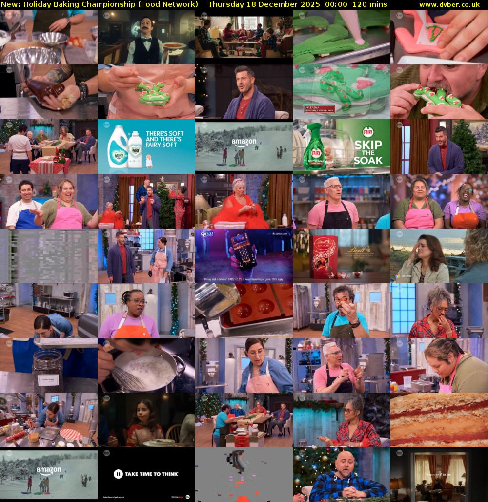 Holiday Baking Championship (Food Network) Thursday 18 December 2025 00:00 - 02:00