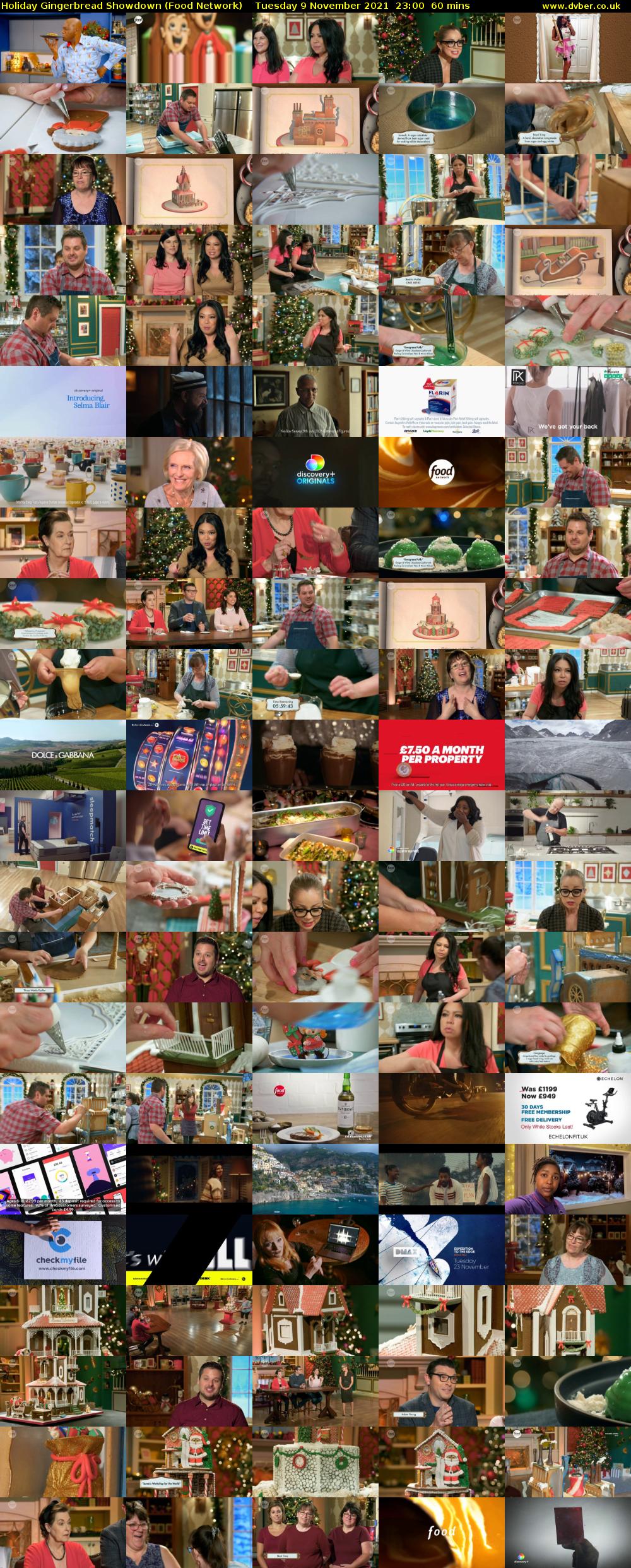 Holiday Gingerbread Showdown (Food Network) Tuesday 9 November 2021 23:00 - 00:00