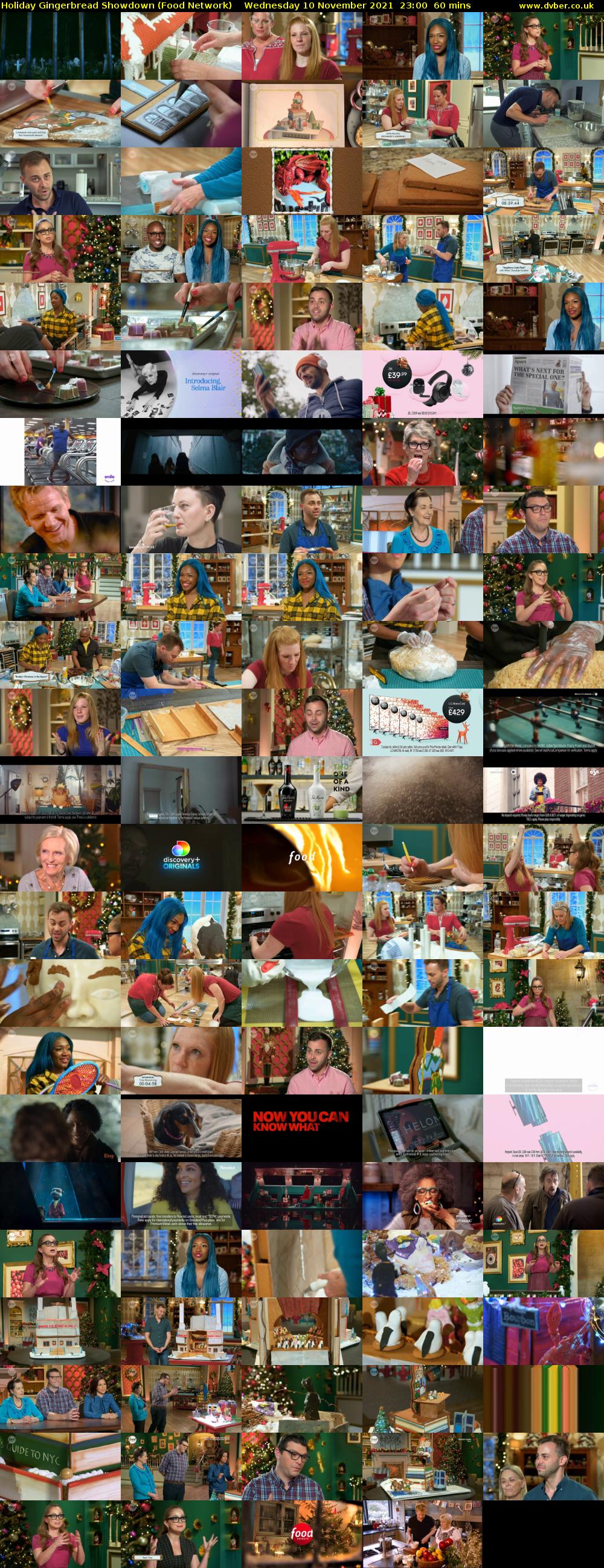 Holiday Gingerbread Showdown (Food Network) Wednesday 10 November 2021 23:00 - 00:00