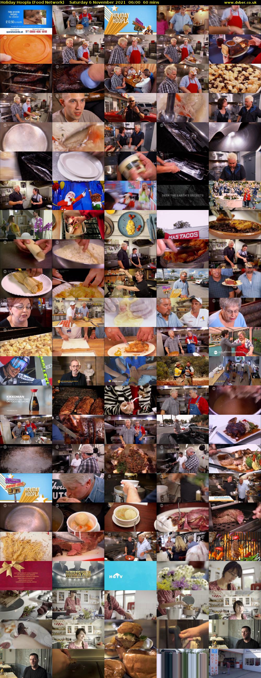 Holiday Hoopla (Food Network) Saturday 6 November 2021 06:00 - 07:00