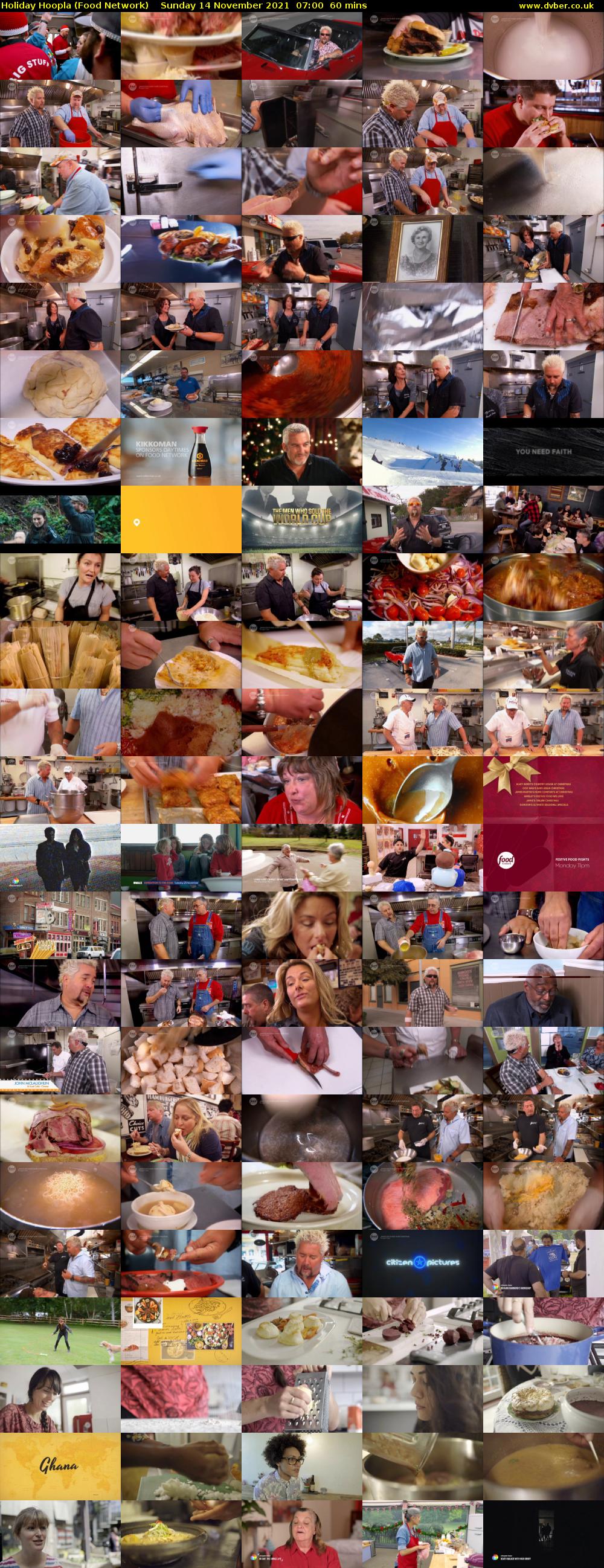 Holiday Hoopla (Food Network) Sunday 14 November 2021 07:00 - 08:00