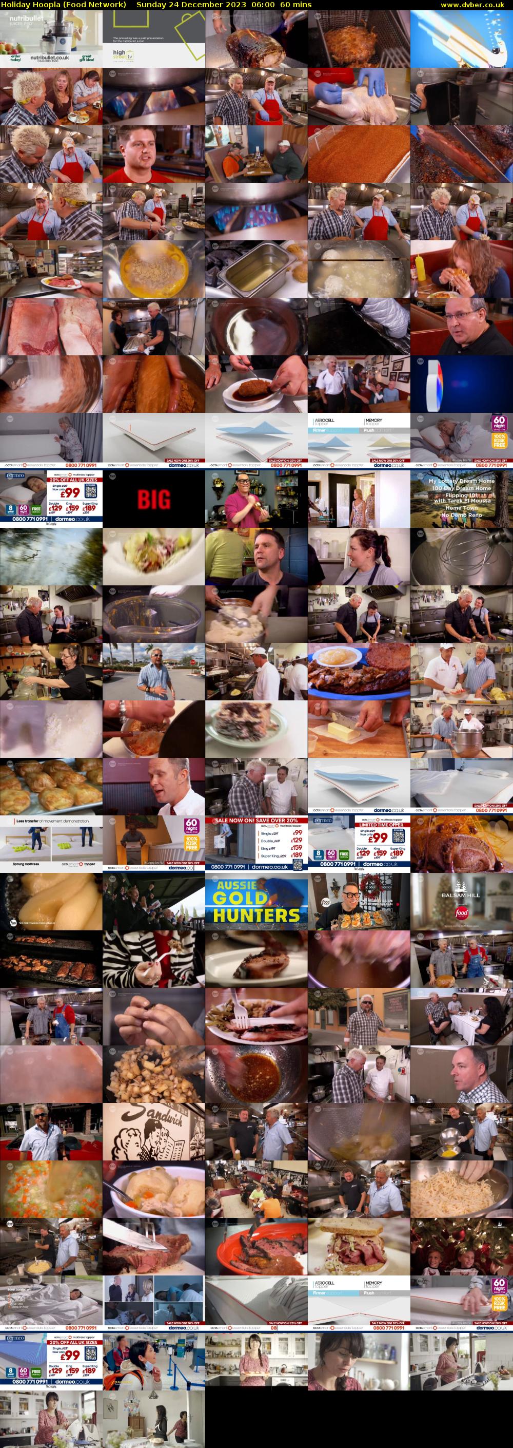 Holiday Hoopla (Food Network) Sunday 24 December 2023 06:00 - 07:00
