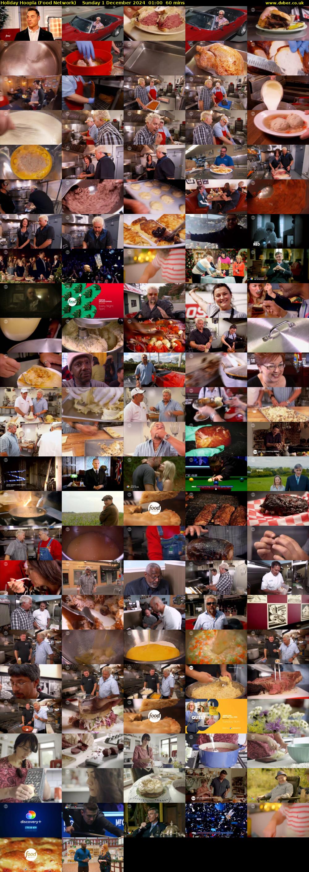 Holiday Hoopla (Food Network) Sunday 1 December 2024 01:00 - 02:00