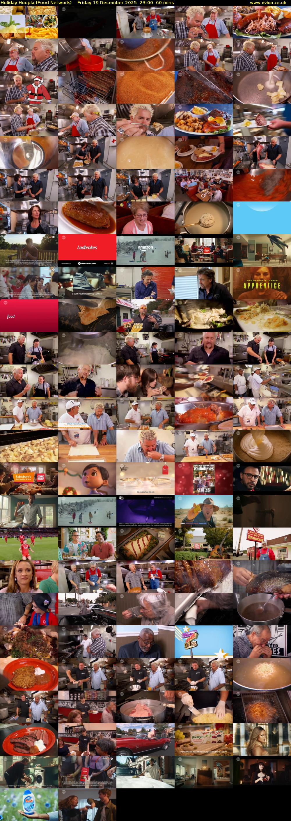 Holiday Hoopla (Food Network) Friday 19 December 2025 23:00 - 00:00