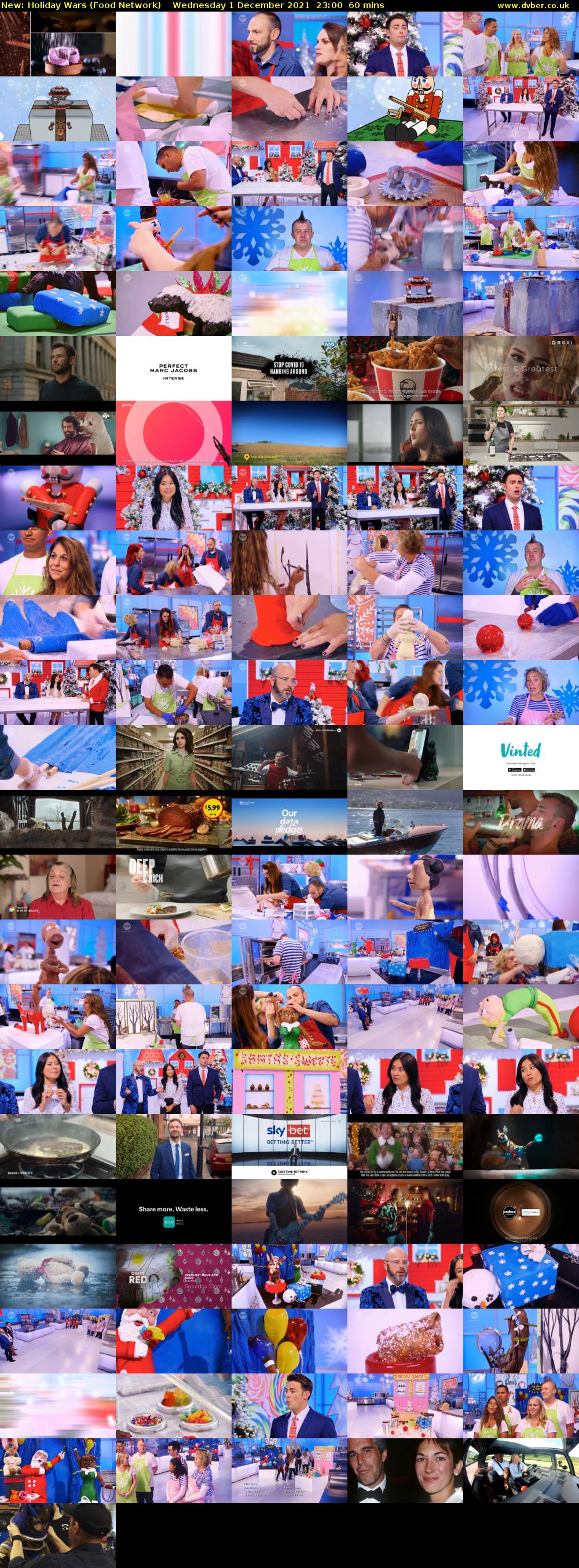 Holiday Wars (Food Network) Wednesday 1 December 2021 23:00 - 00:00