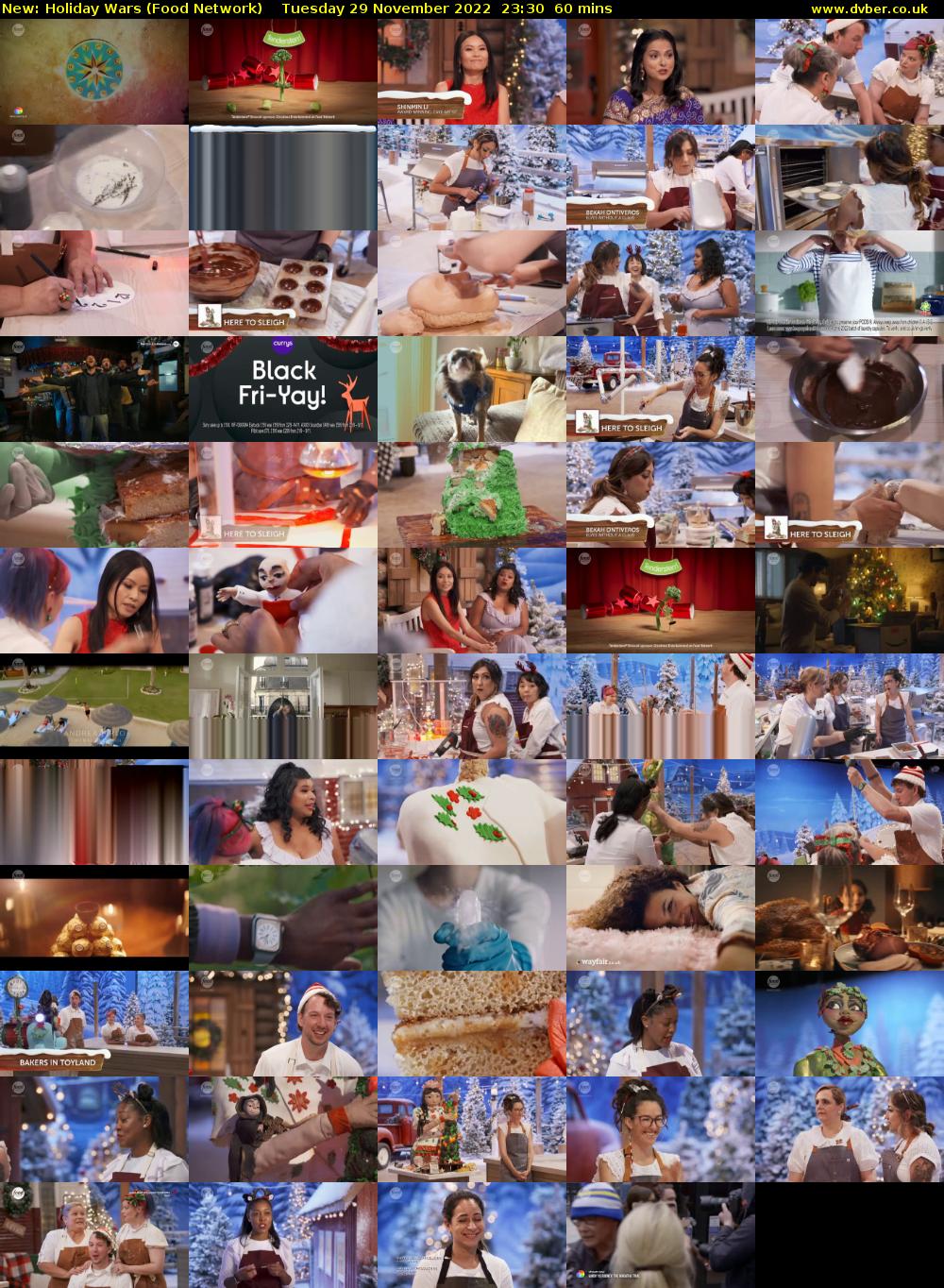 Holiday Wars (Food Network) Tuesday 29 November 2022 23:30 - 00:30