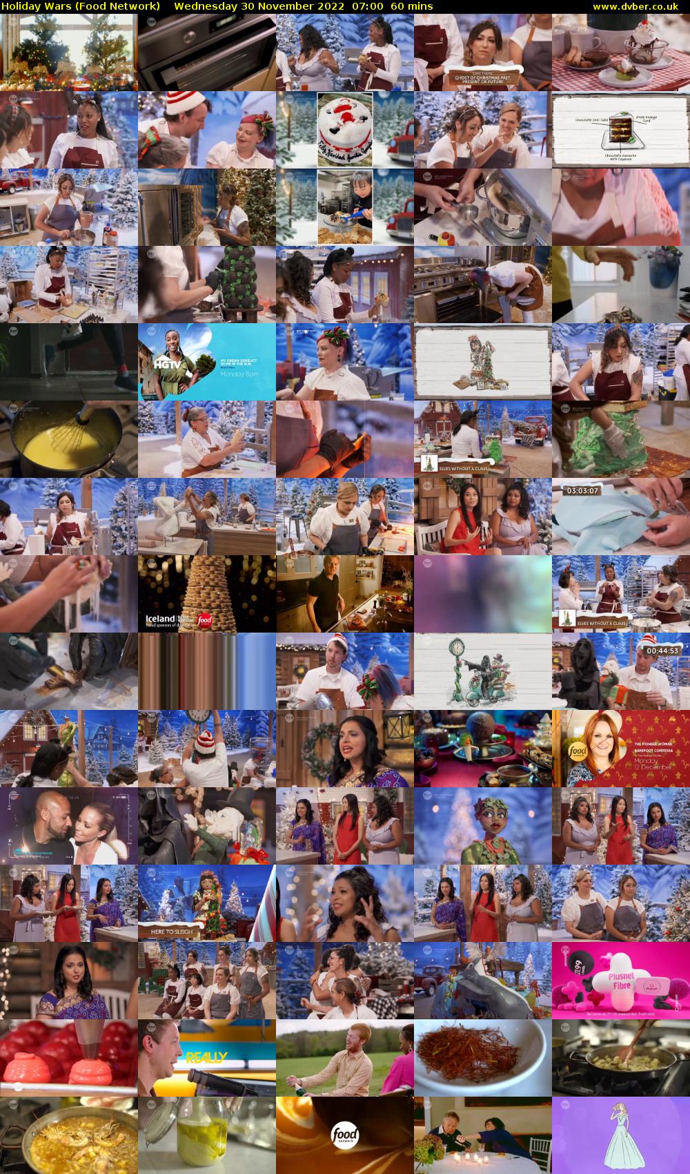Holiday Wars (Food Network) Wednesday 30 November 2022 07:00 - 08:00