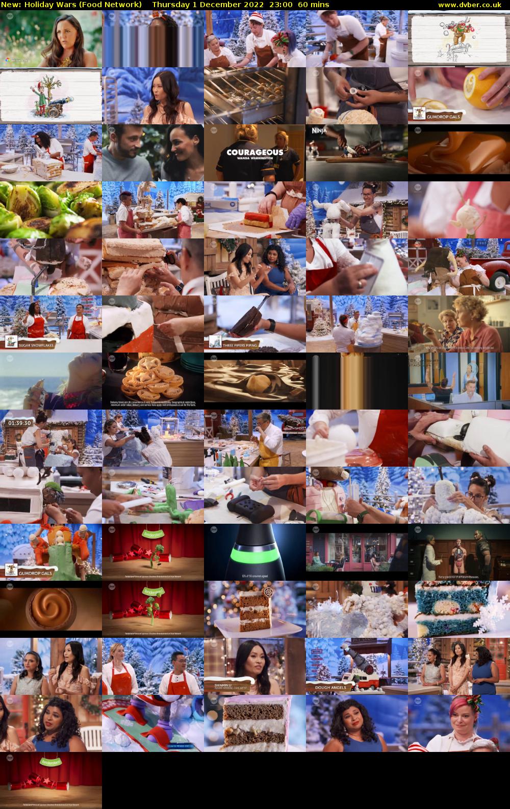 Holiday Wars (Food Network) Thursday 1 December 2022 23:00 - 00:00