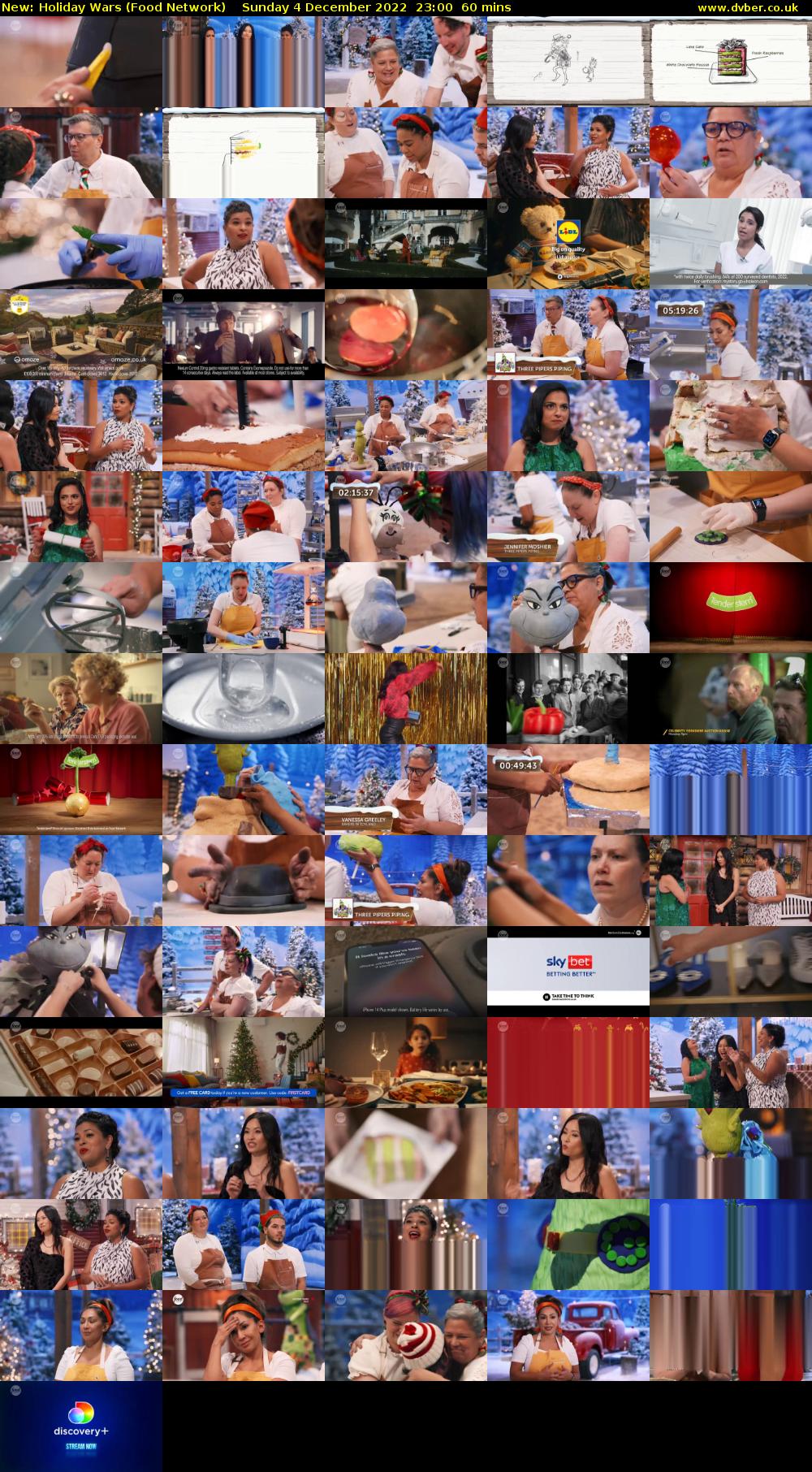 Holiday Wars (Food Network) Sunday 4 December 2022 23:00 - 00:00