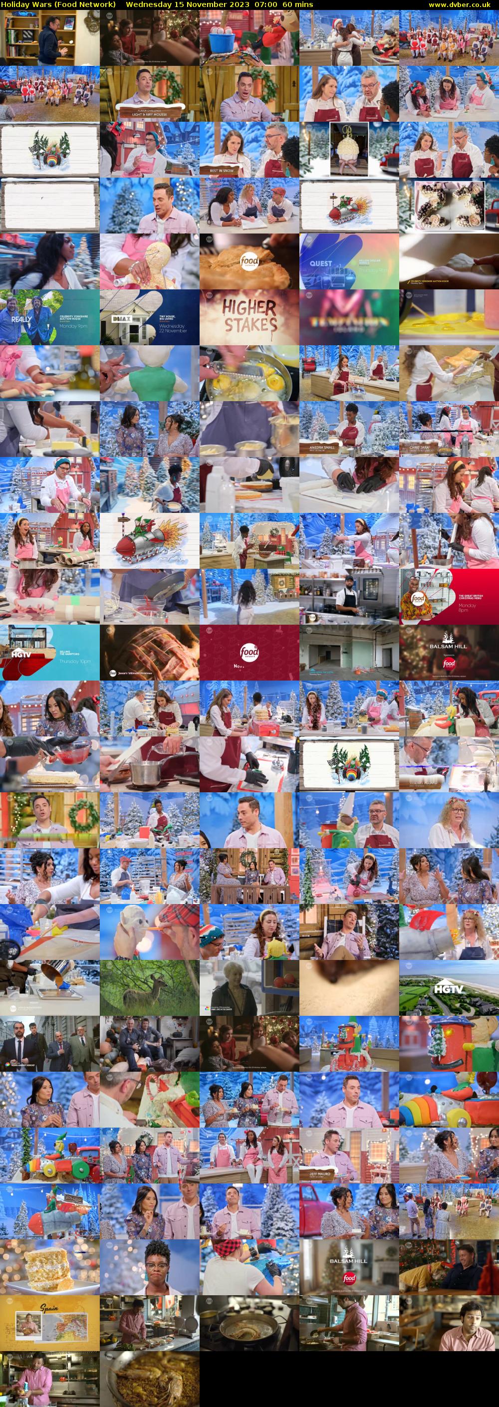 Holiday Wars (Food Network) Wednesday 15 November 2023 07:00 - 08:00
