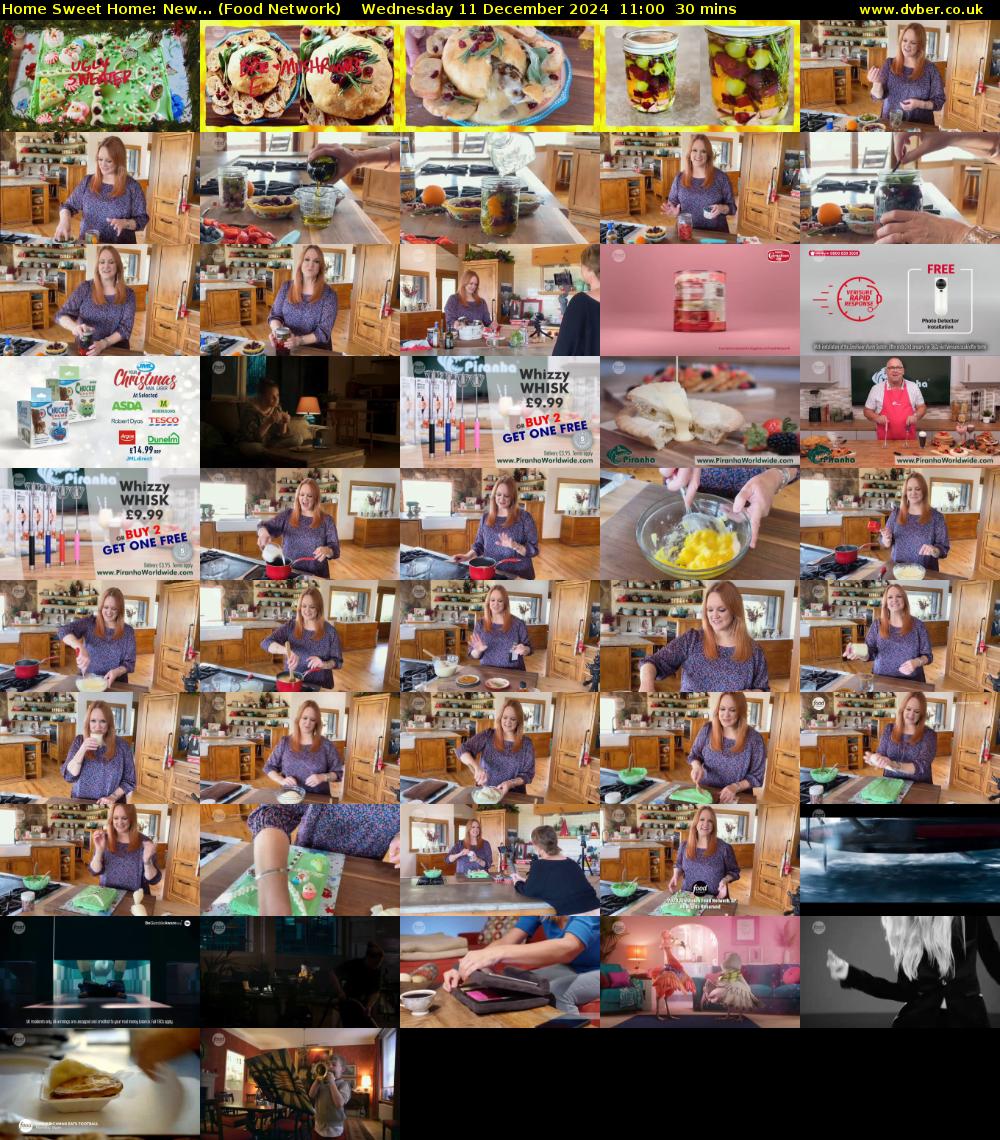 Home Sweet Home: New... (Food Network) Wednesday 11 December 2024 11:00 - 11:30