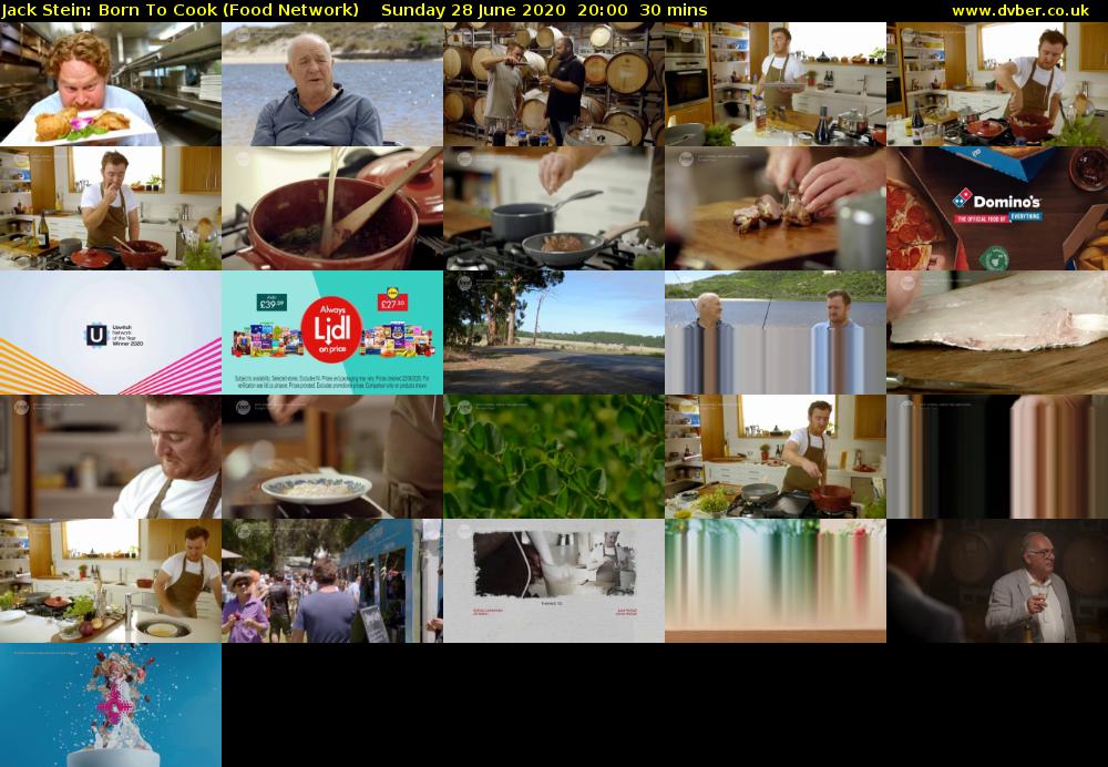Jack Stein: Born To Cook (Food Network) Sunday 28 June 2020 20:00 - 20:30