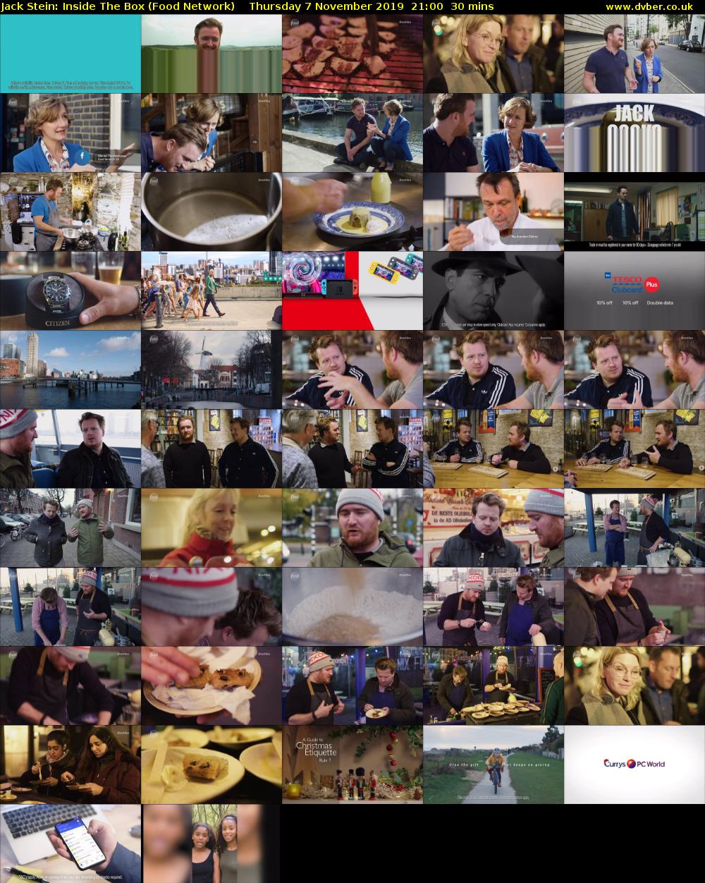 Jack Stein: Inside The Box (Food Network) Thursday 7 November 2019 21:00 - 21:30
