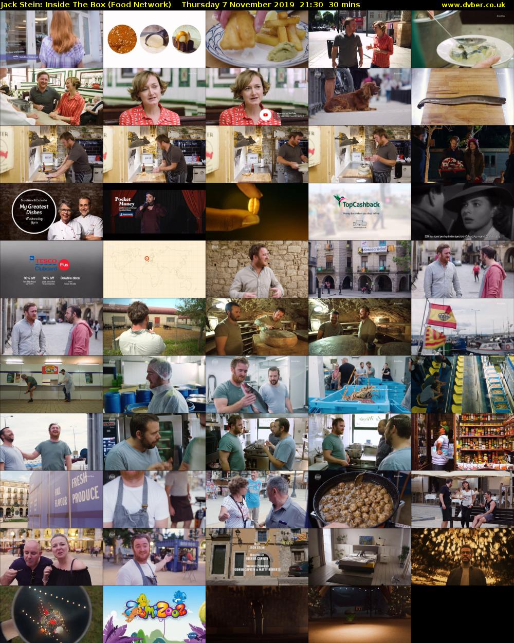 Jack Stein: Inside The Box (Food Network) Thursday 7 November 2019 21:30 - 22:00