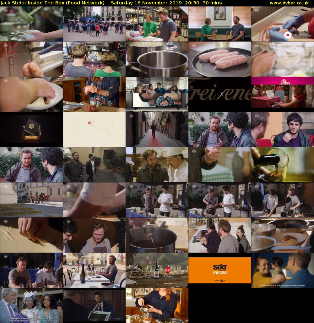 Jack Stein: Inside The Box (Food Network) Saturday 16 November 2019 20:30 - 21:00
