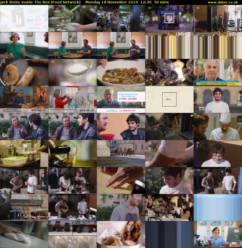 Jack Stein: Inside The Box (Food Network) Monday 18 November 2019 12:30 - 13:00