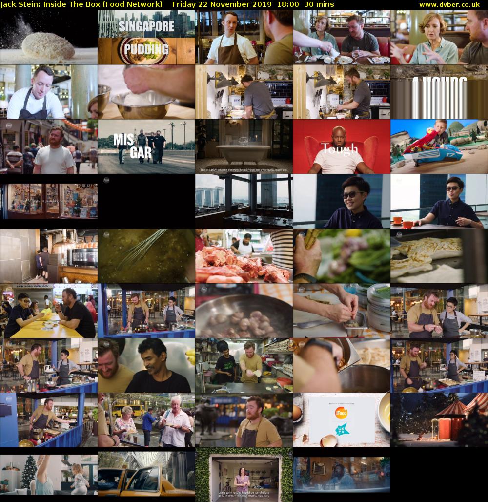 Jack Stein: Inside The Box (Food Network) Friday 22 November 2019 18:00 - 18:30