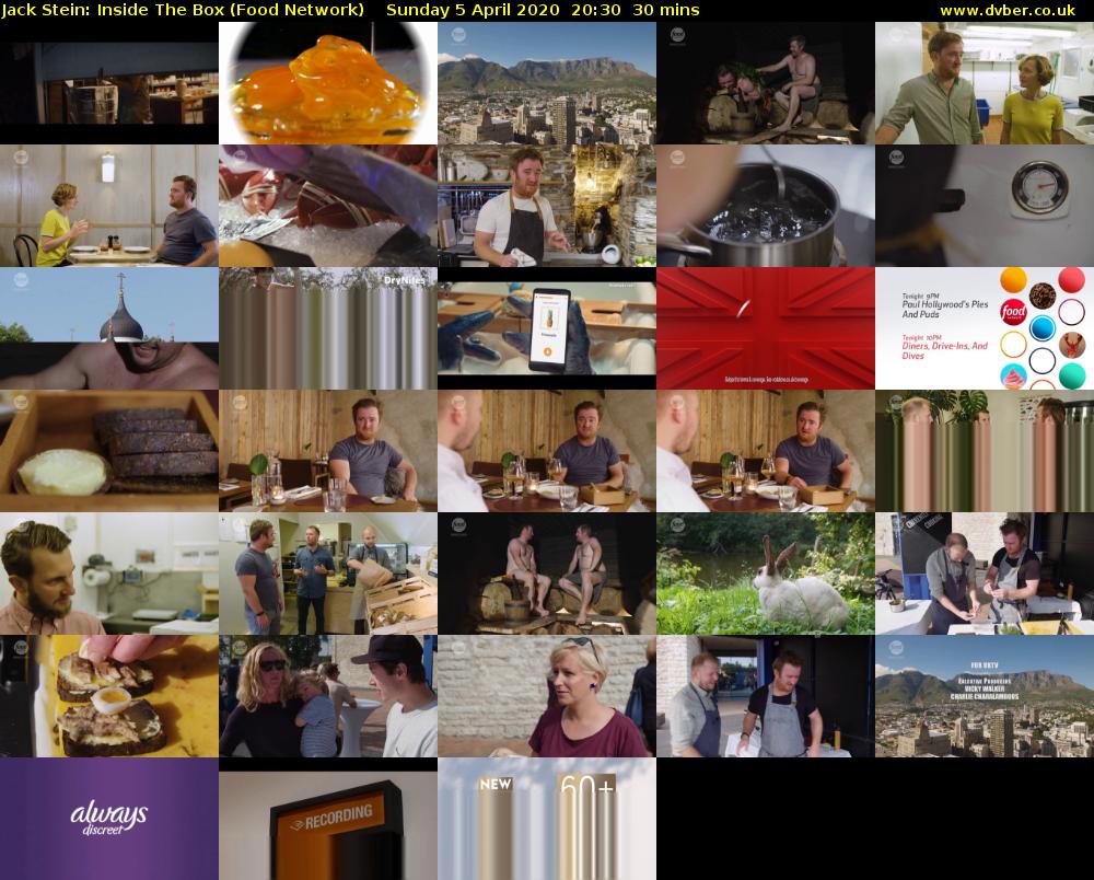 Jack Stein: Inside The Box (Food Network) Sunday 5 April 2020 20:30 - 21:00