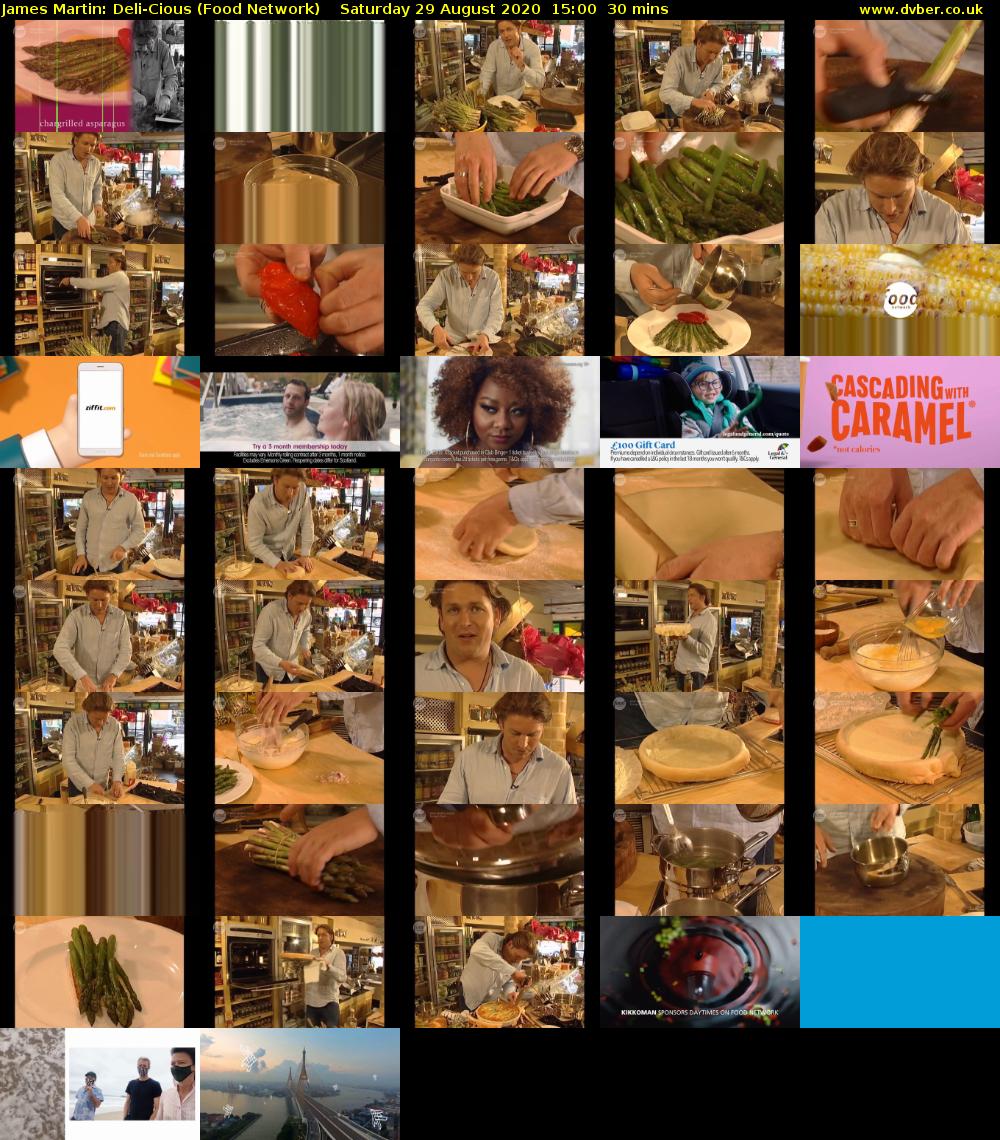 James Martin: Deli-Cious (Food Network) Saturday 29 August 2020 15:00 - 15:30