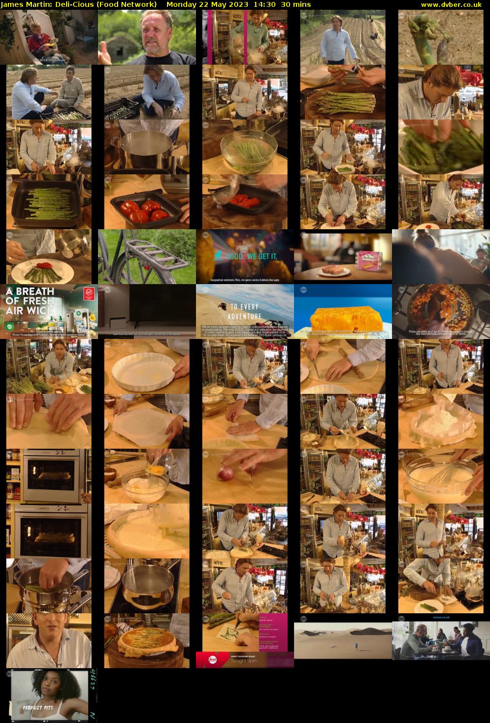James Martin: Deli-Cious (Food Network) Monday 22 May 2023 14:30 - 15:00