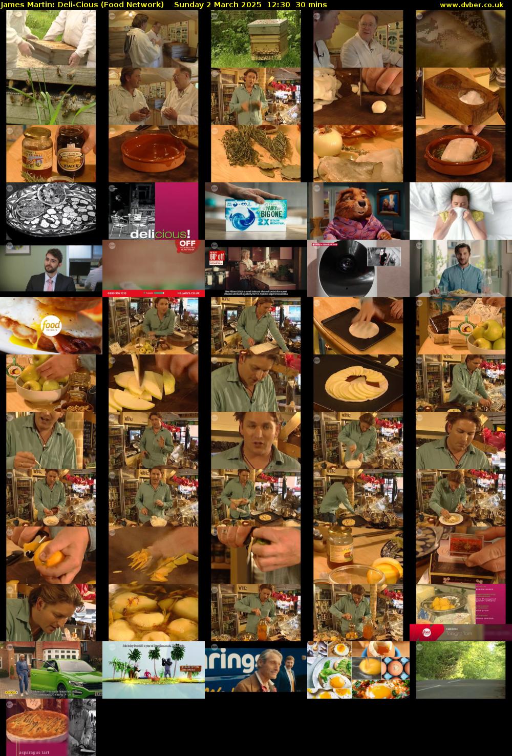 James Martin: Deli-Cious (Food Network) Sunday 2 March 2025 12:30 - 13:00